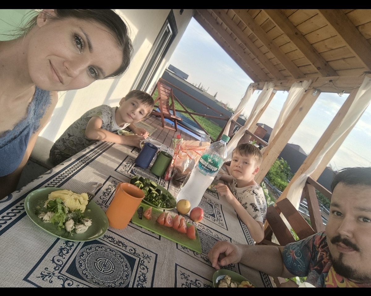 Очередной ужин на природе