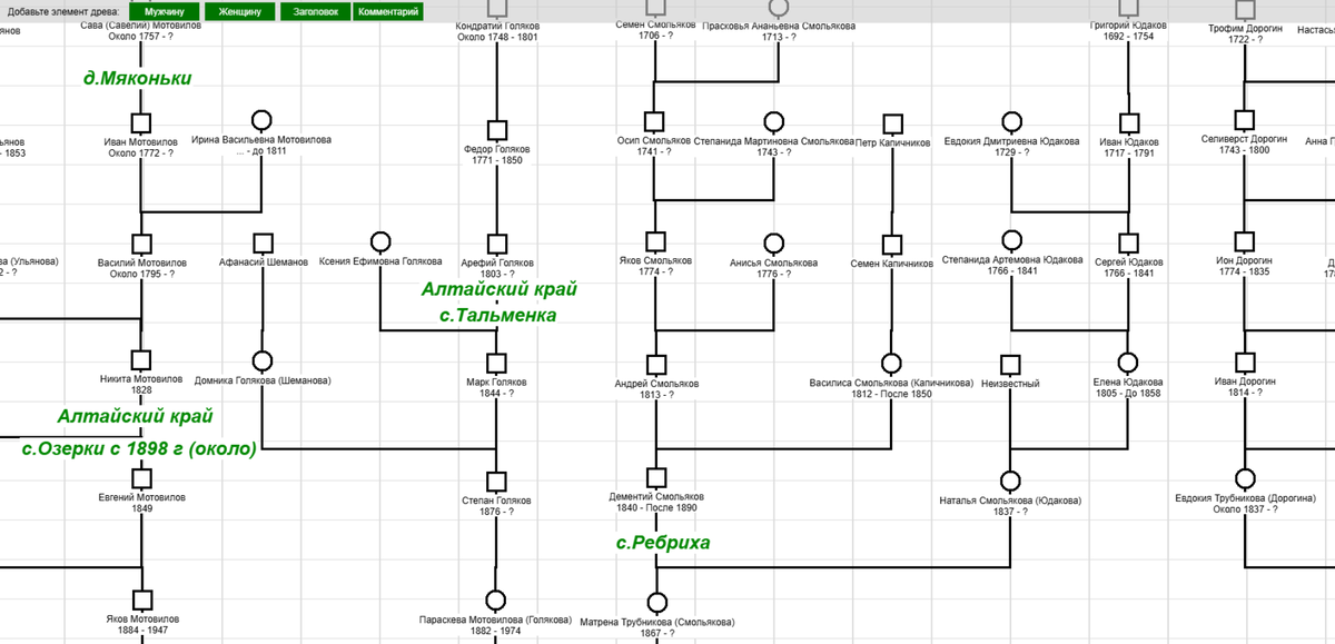 Мое древо на ВГД