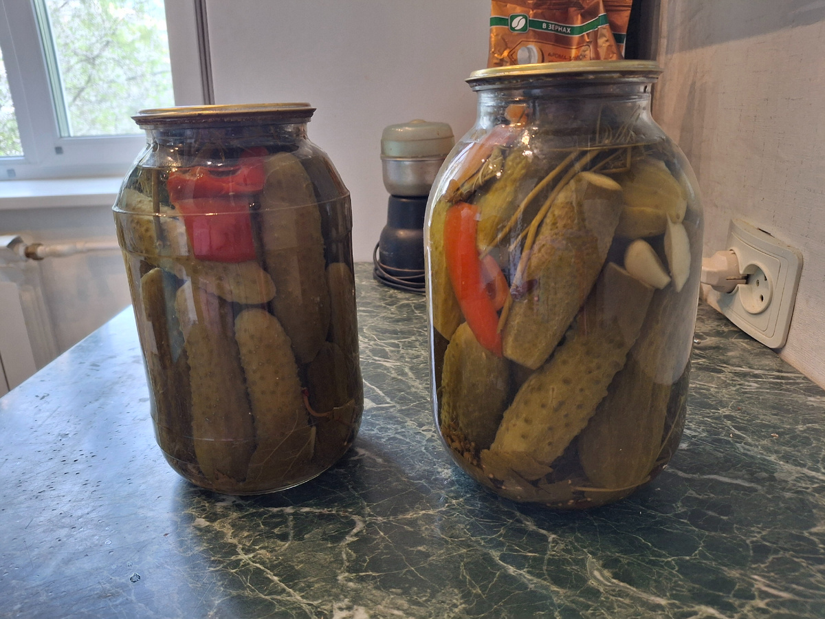 Фотография сделана автором статьи , не доели только маринованные . Ну тоже не плохо . 