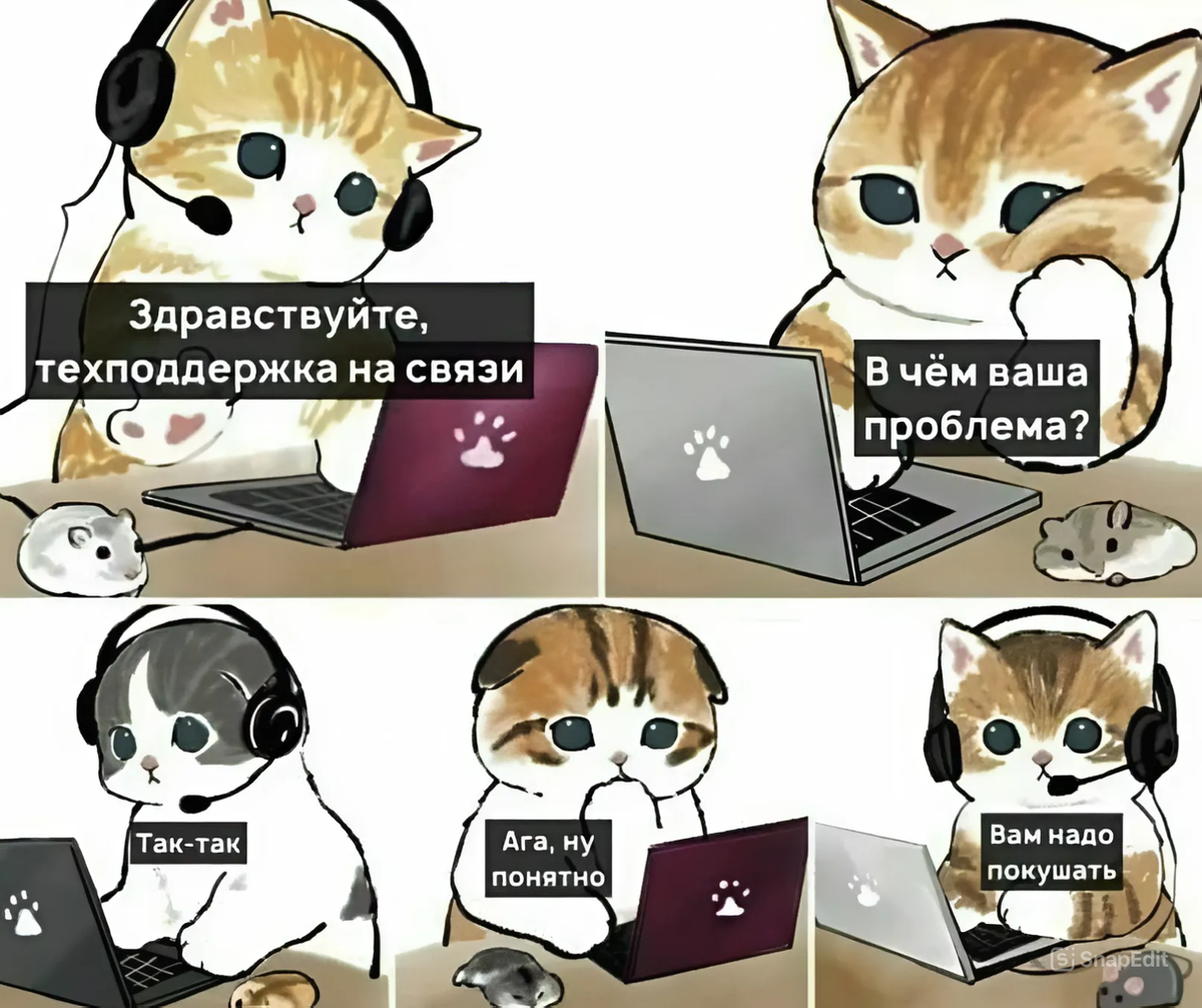 Котики-операторы - это лучший сотрудники нашего отдела!