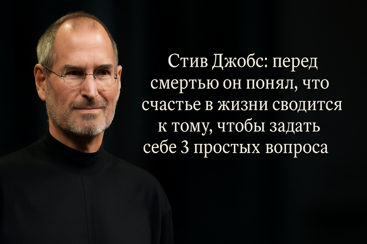 Стив Джобс: 3 вопроса, которые помогут прожить свою жизнь