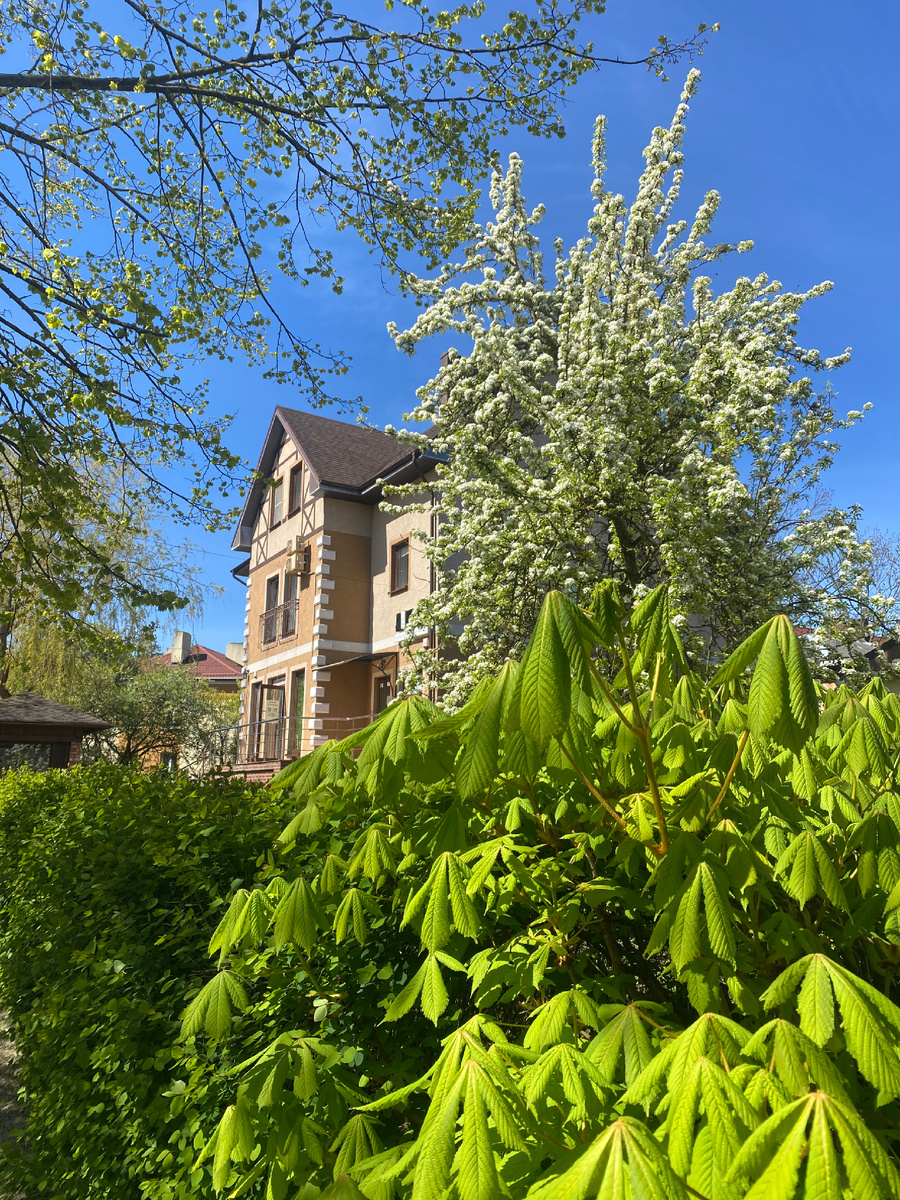Руки не получилось дальше вытянуть, чтобы сфотографировать сам дом))