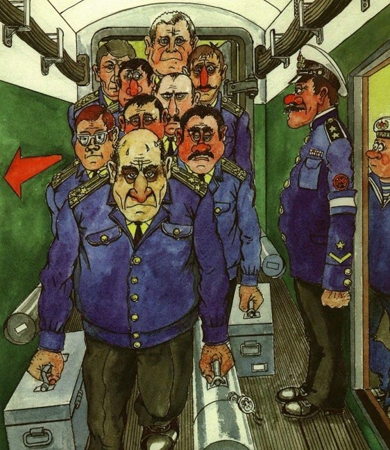 Из альбом карикатур капраза Олега Каравашкина. Юмор севеного флота.