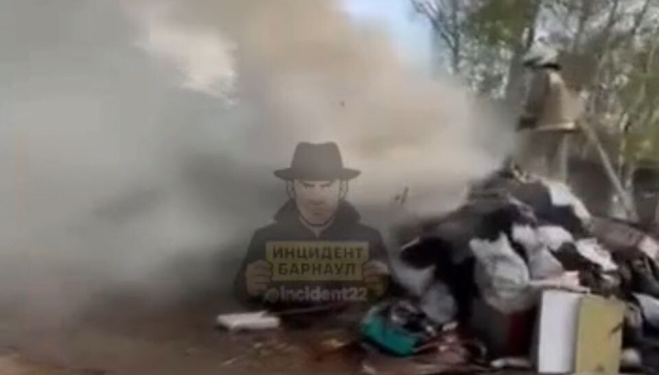    Пожар в Барнауле. Источник: "Инцидент Барнаул"