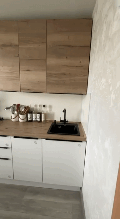 Вот такая кухня у нас получилась.