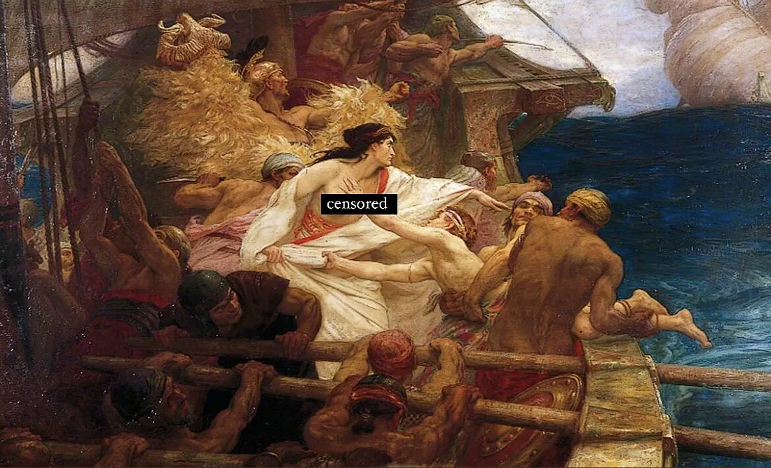 Герберт Джеймс Дрейпер, «Медея бросает тело брата в море», 1904 г.