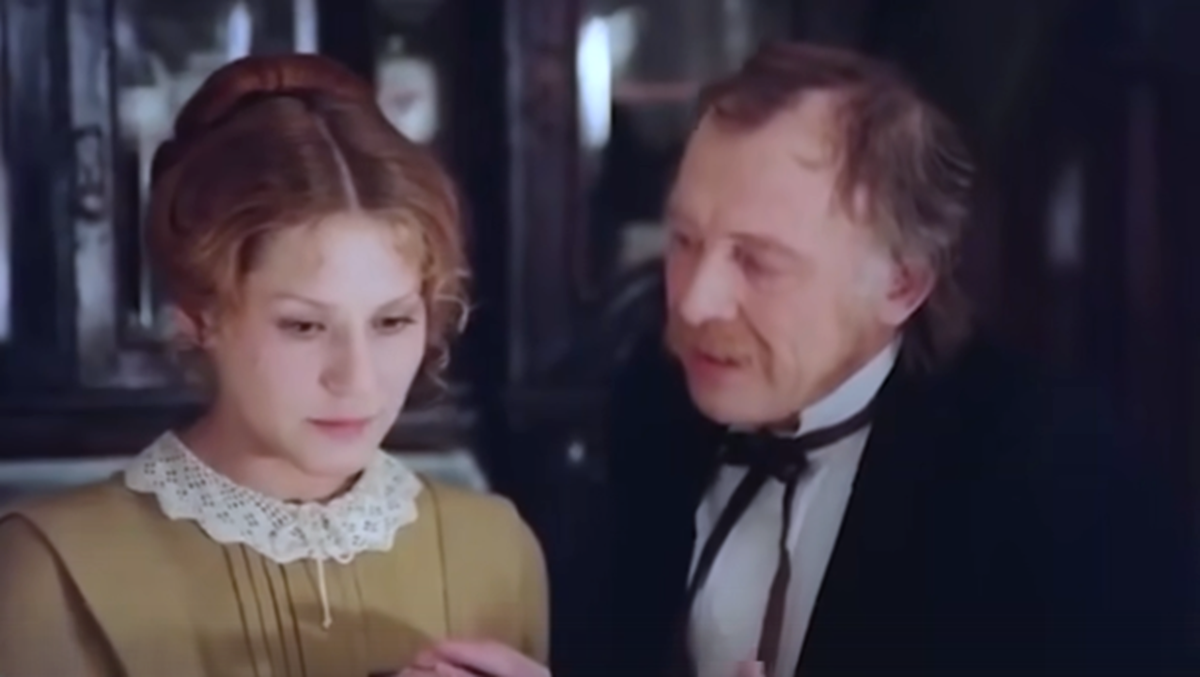 Адвокат Маргаритов и дочь Людмила (скриншот из фильма)