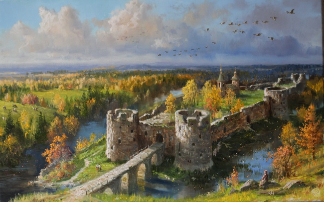 Картина художника Жданова В.Ю."Легенды осени"
