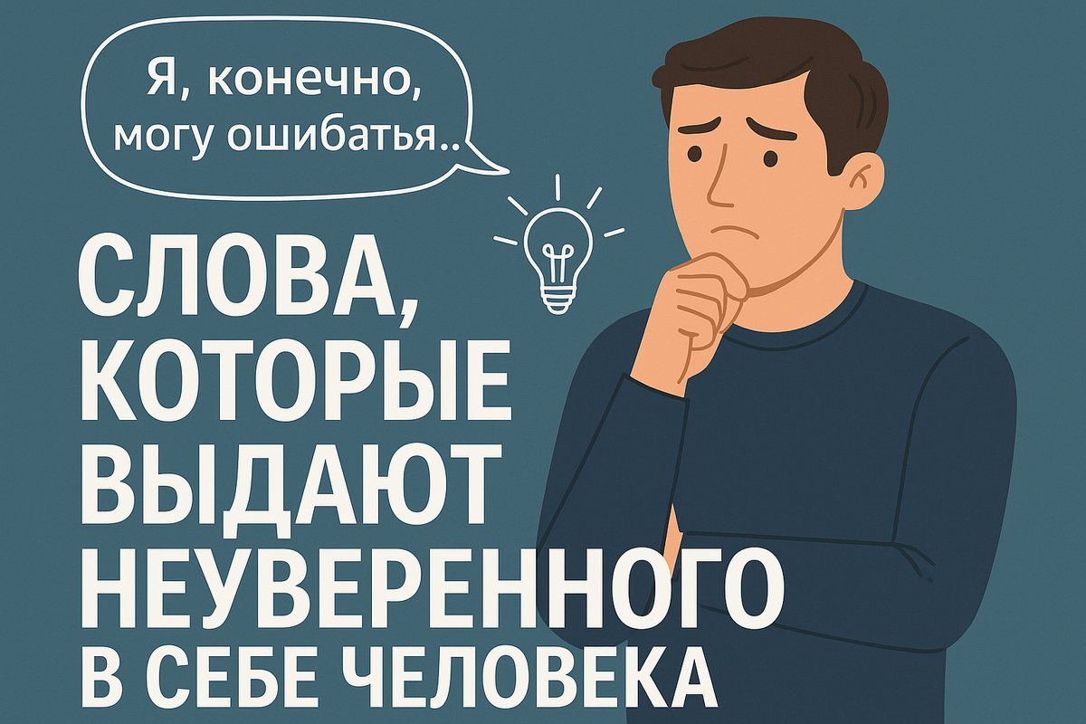 Слова, которые выдают неуверенного в себе человека