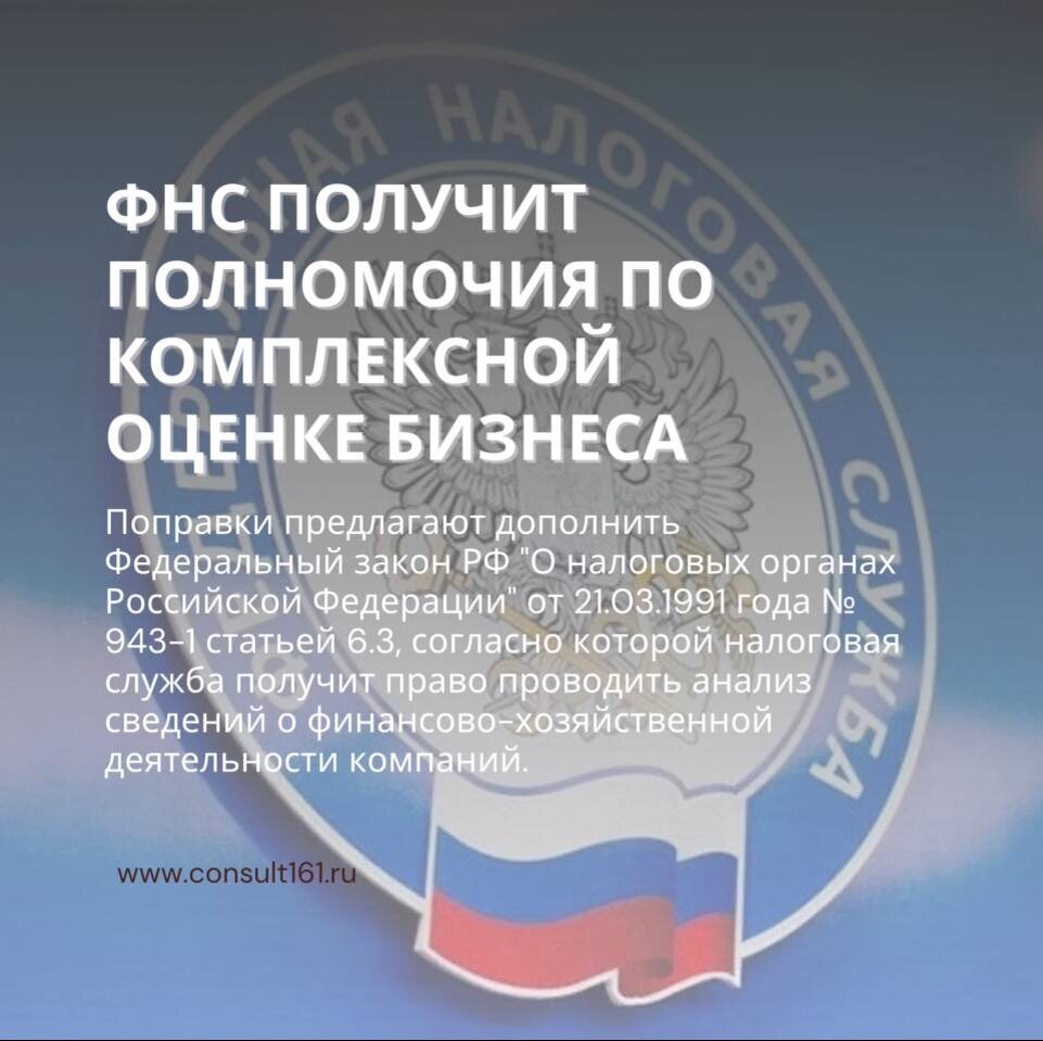 ФНС получит полномочия по комплексной оценке бизнеса