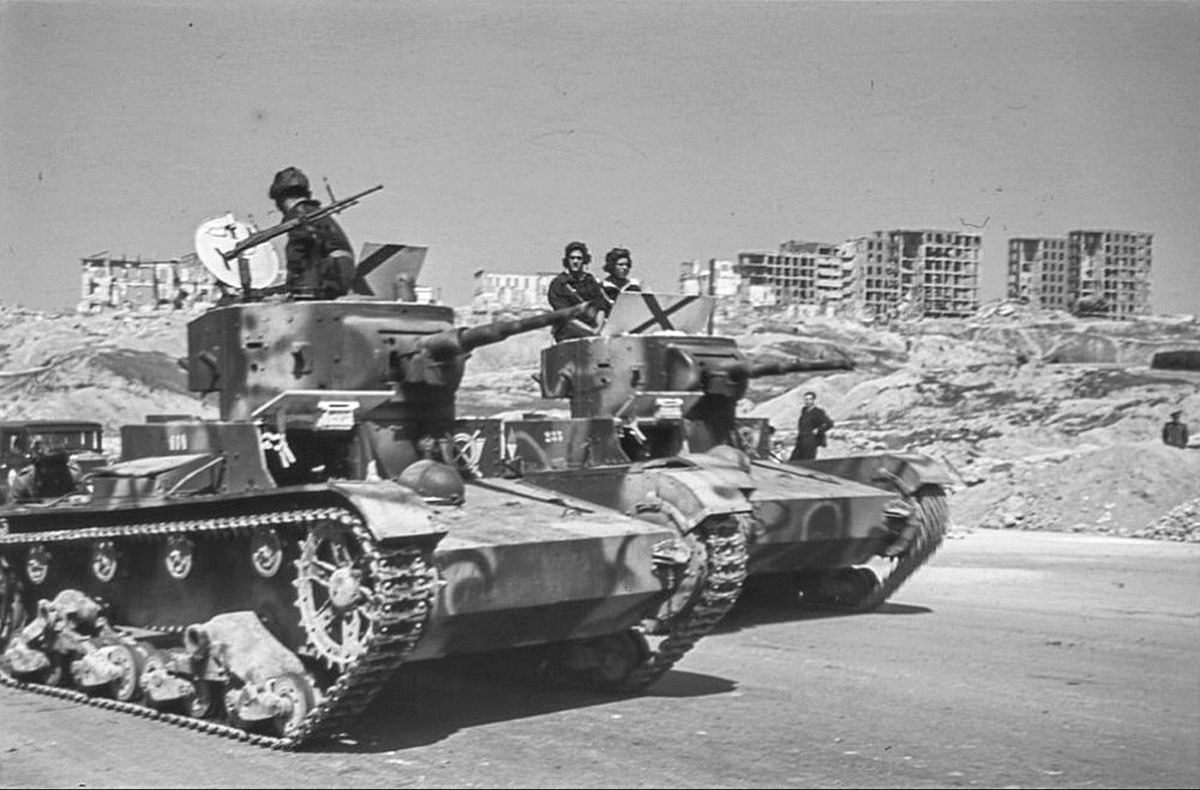 Советские танки Т-26 в Испании