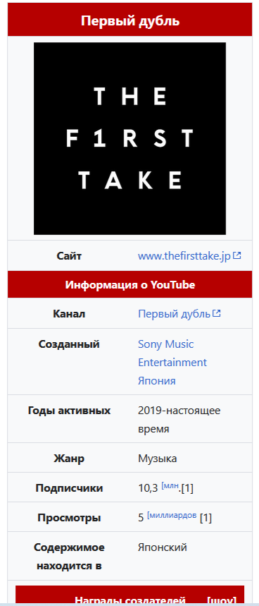 "Первый дубль" по-японски