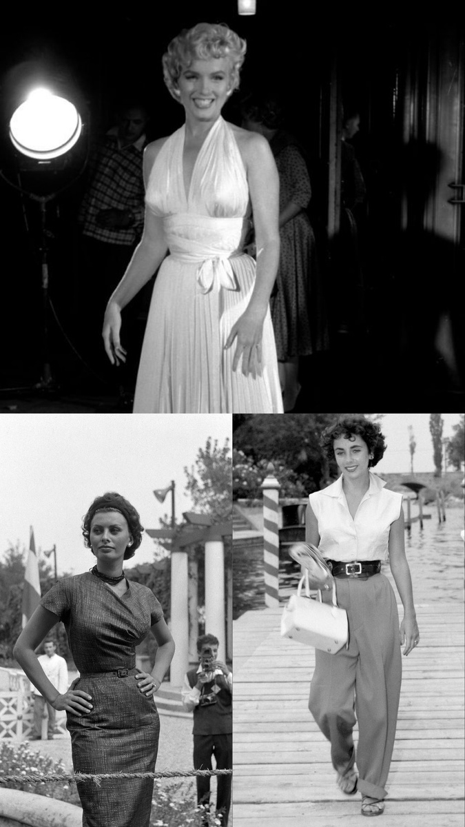 Мэрилин Монро, Софи Лорен, Элизабет Тэйлор