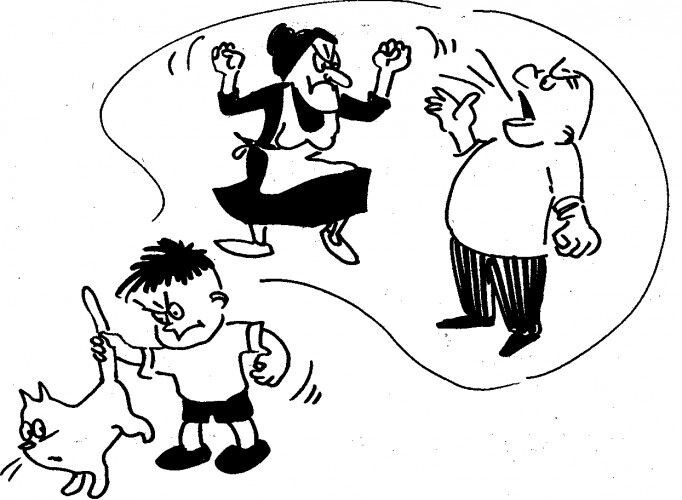 Помните, что насилие всегда порождает насилие. Злоба и агрессивность имеют свойство множиться…