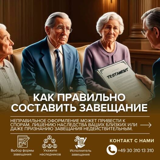 Наследственное дело в Германии. Как оформить завещание?