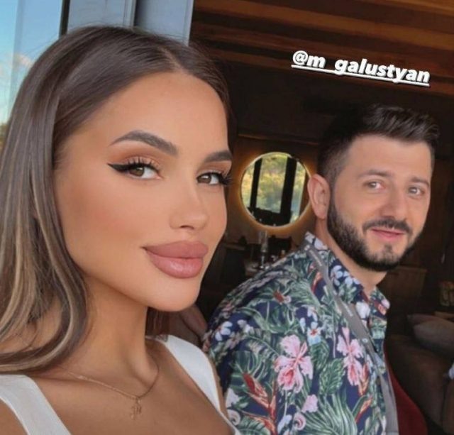    Михаил Галустян и визажист Милена. Фото: социальные сети