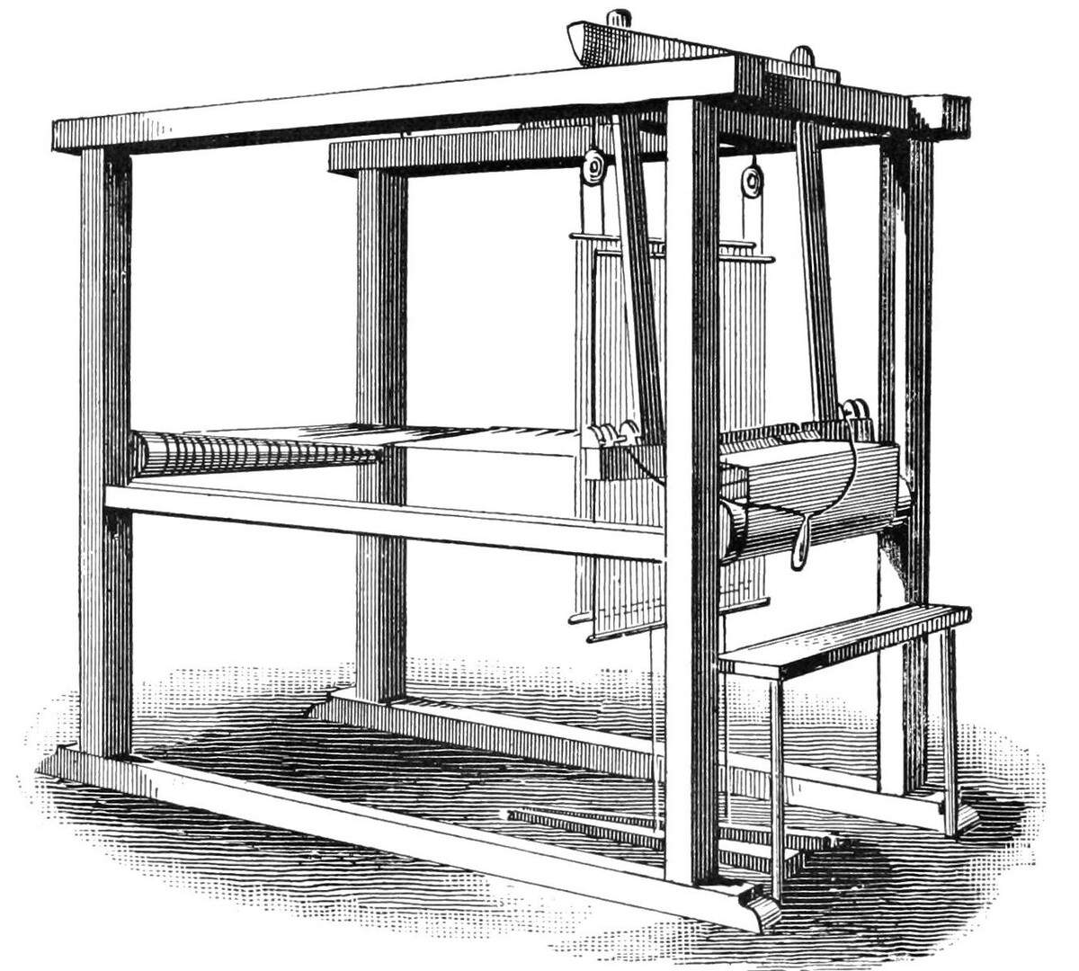 Ткацкий станок изобретателя Джона Кея.
