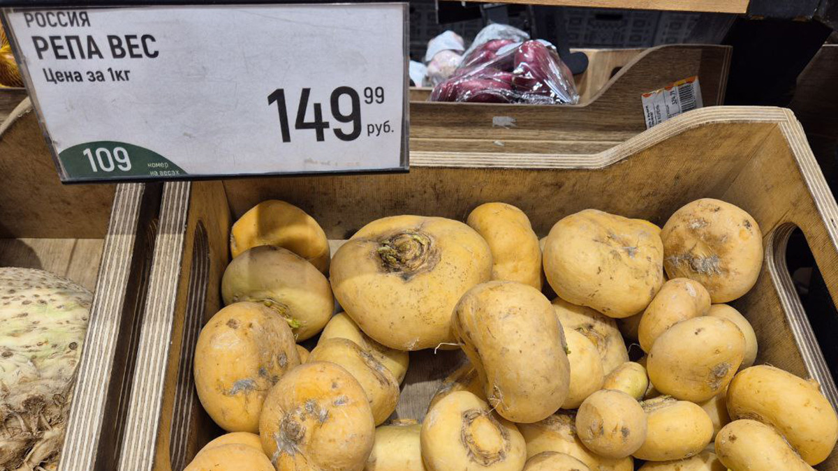 Так выглядит репа в магазине