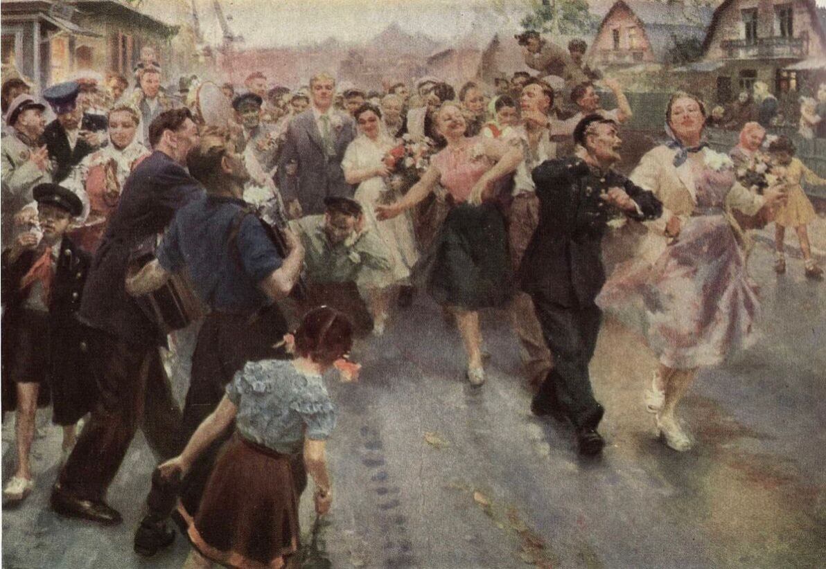 Михаил Хмелько. «Шахтёрская свадьба». 1957