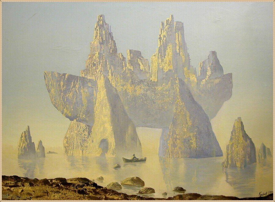 © Сергей Краснов. Ной, покидающий ковчег. Холст, масло.