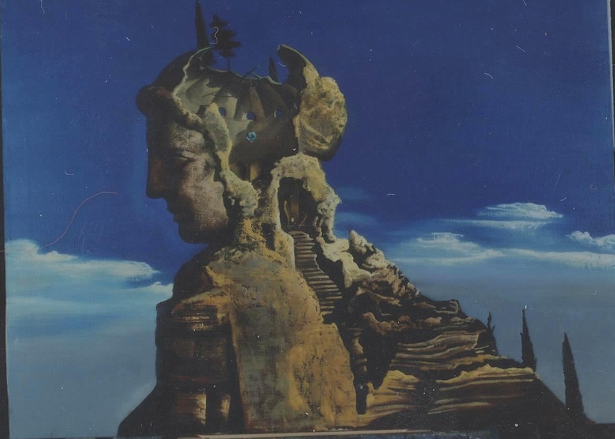 © Сергей Краснов. Убежище для беглого философа. Холст, масло. 1994.