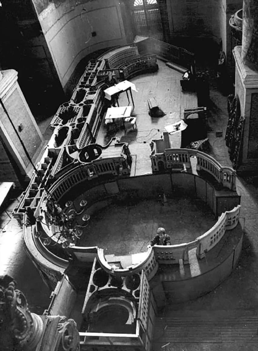 Модель Большого Кремлёвского дворца в Большом соборе Донского монастыря (фото 1991 года). Источник: livejournal.com