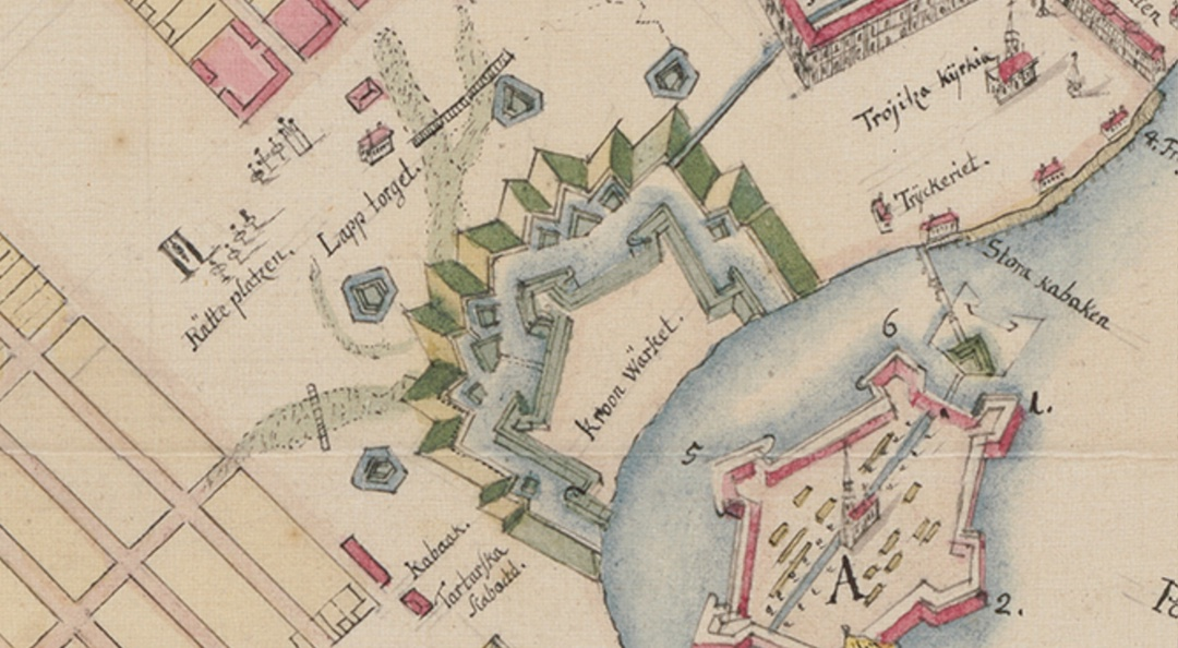 План Ф. Койета. Санкт-Петербурга 1720-х гг.