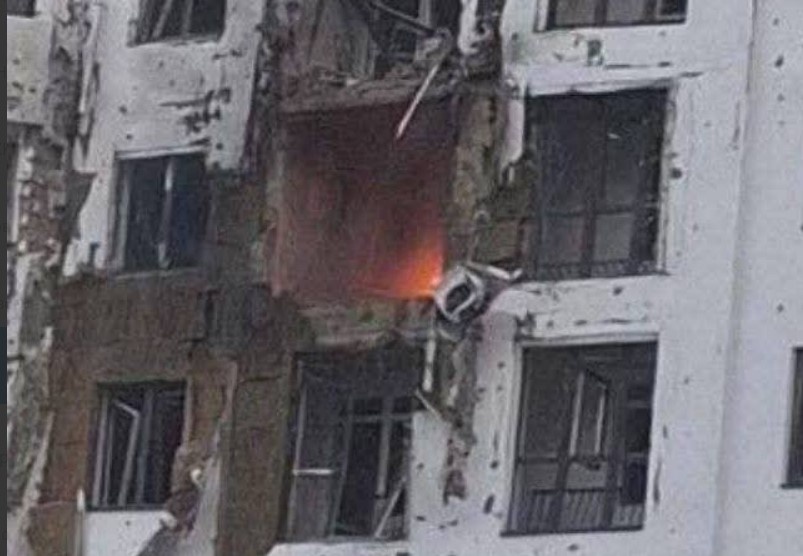   Удар БПЛА пришелся по ЖК в Новороссийске. Источник: соцсети