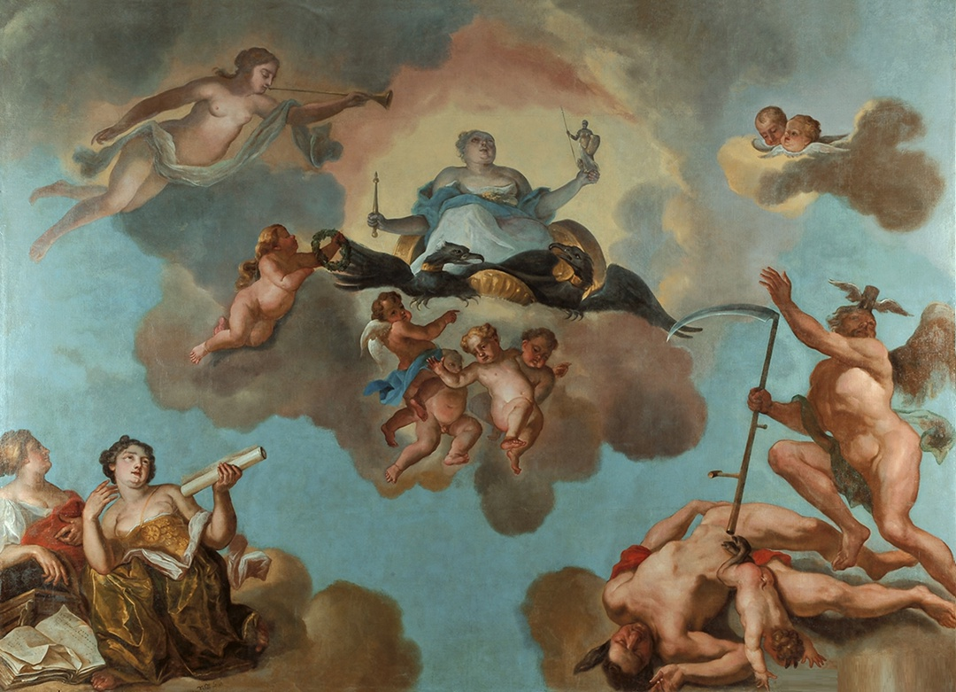 Плафон "Триумф Екатерины" из Летнего дворца Петра Великого.