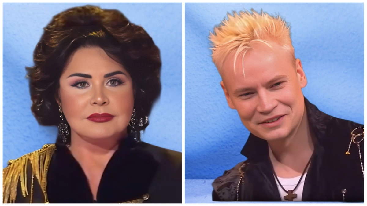 Надежда Бабкина и Ярослав Дронов. Коллаж.