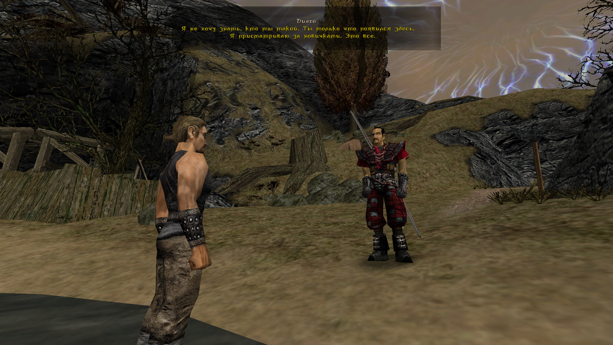 Особенностью игры еще также является то, что всем глубоко пофиг кто ты