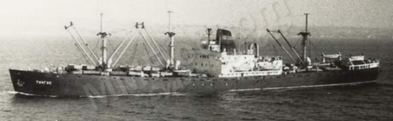 Фото: П/х "Тунгус". Год постройки 1943г. Получен по Ленд-лизу. В ДВМП 1943-1946гг. Далее передан Мурманскому пароходству.
