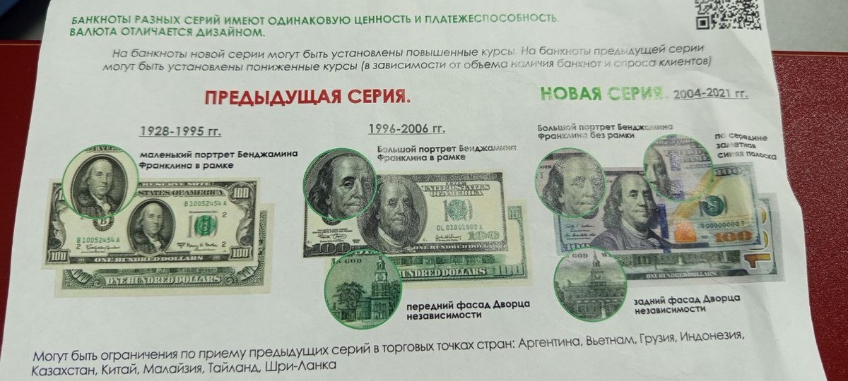 Справка-памятка в банке.