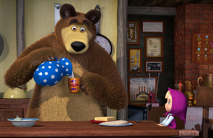     кадр из мультфильма «Маша и Медведь»