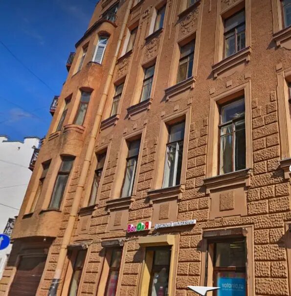    Доходный дом Честнокова на Малой Пушкарской, 2024 год. Фото: скриншот сервиса Яндекс.Панорамы