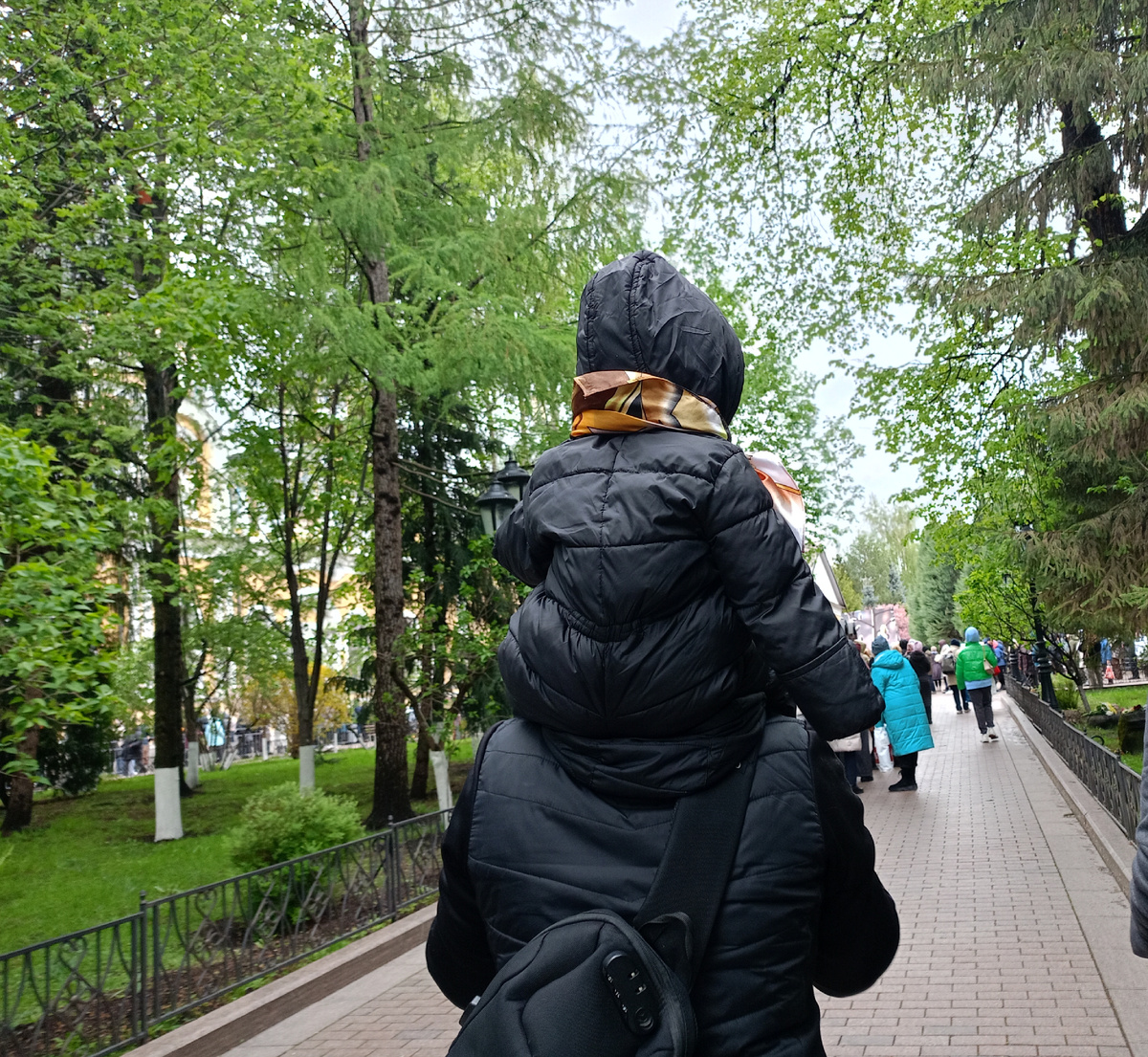 То на руках то на плечах
