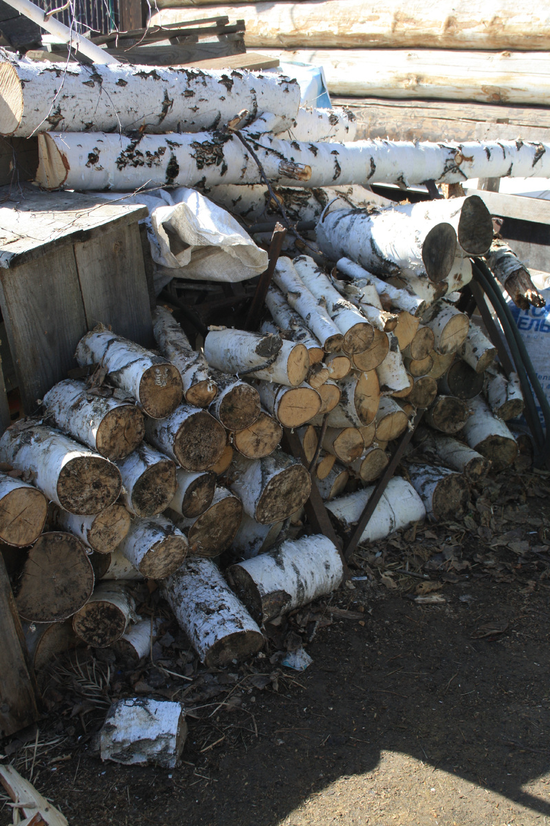 прошлогодние чурочки