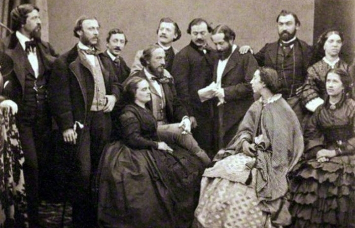 Редкое архивное фото Полины Виардо в окружении знакомых Ивана Сергеевича Тургенева