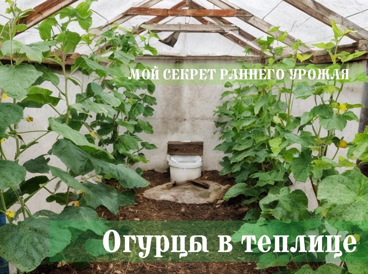 Фото: огурцы в теплице на фоне градусника (плюс 28!)