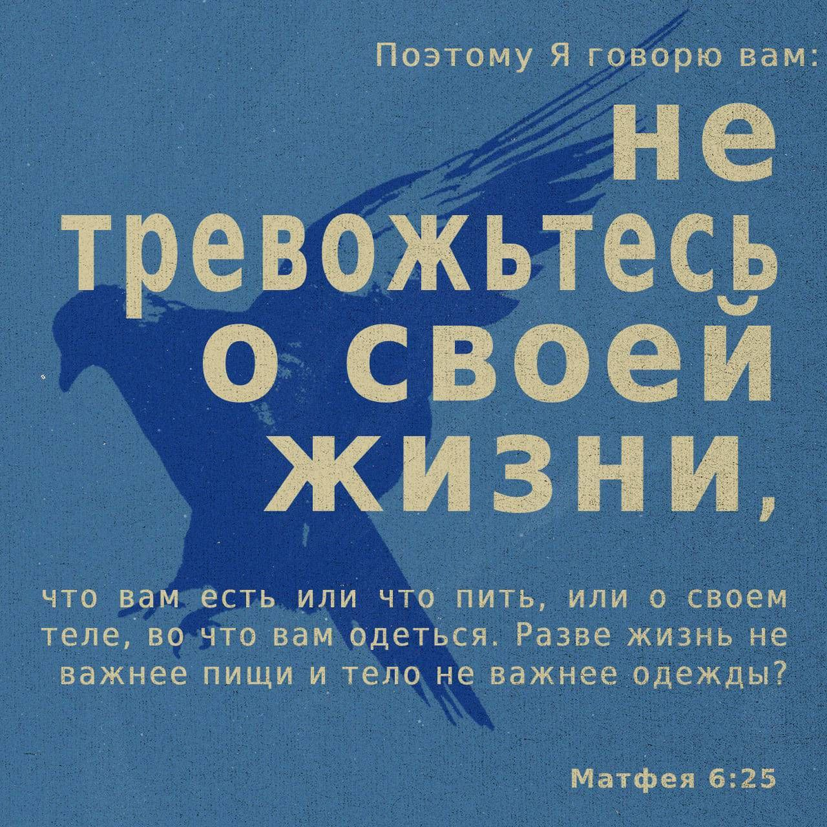 Матфея 6:25 НРП