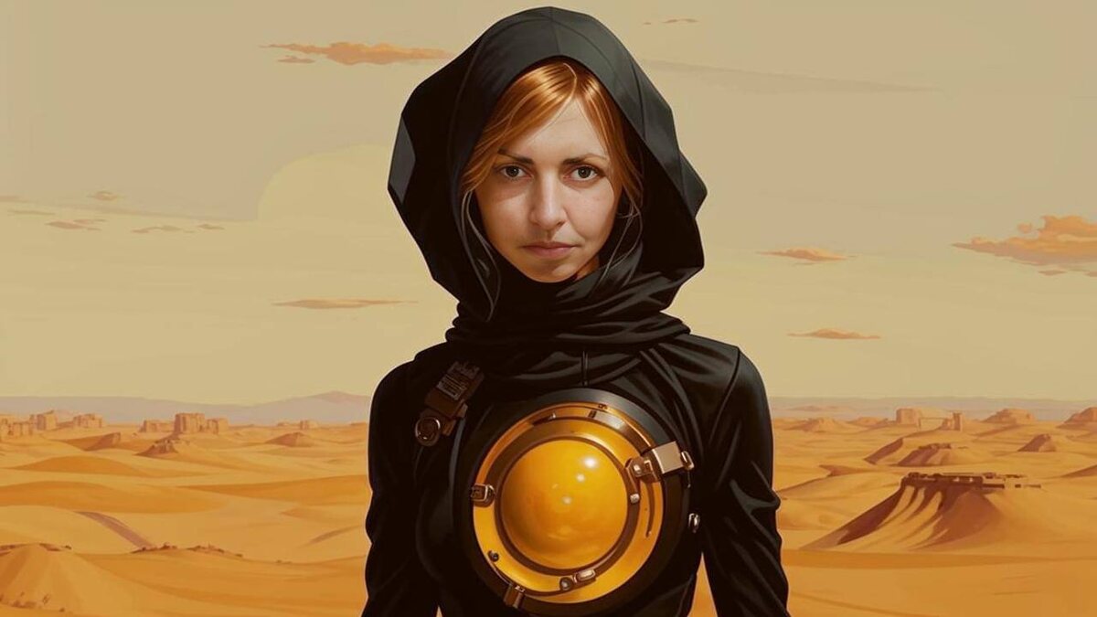 Так видит меня нейросеть. По-моему, отличный образ для толковательницы снов!