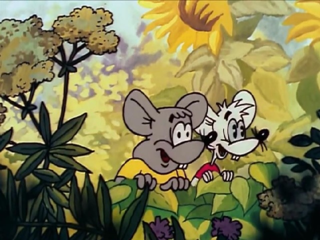 Кадр из советского мультфильма "Лето кота Леопольда"