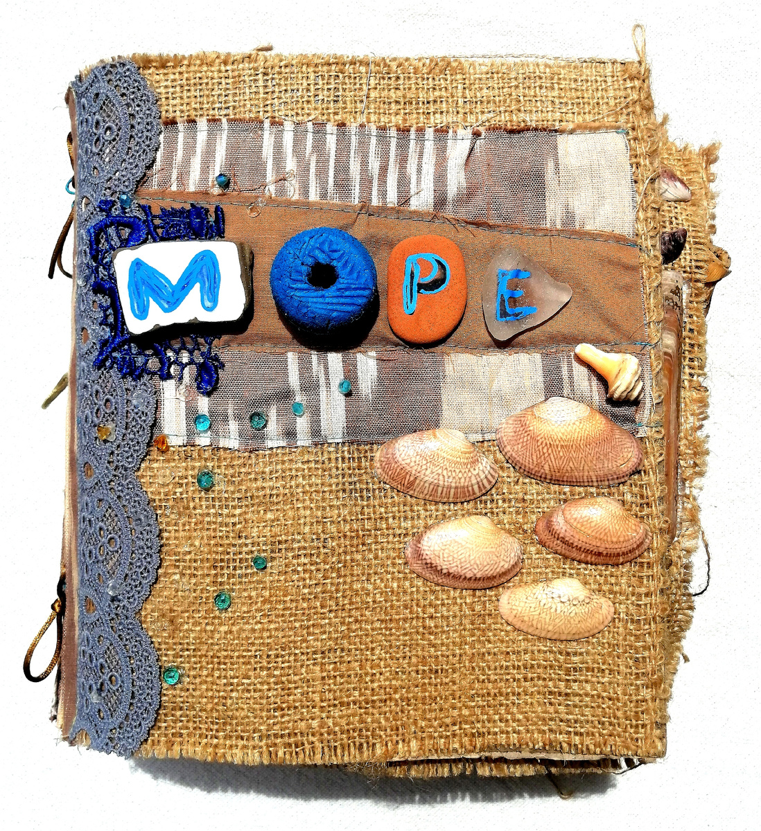 Обложка моего Морского дневника из подручных материалов. 