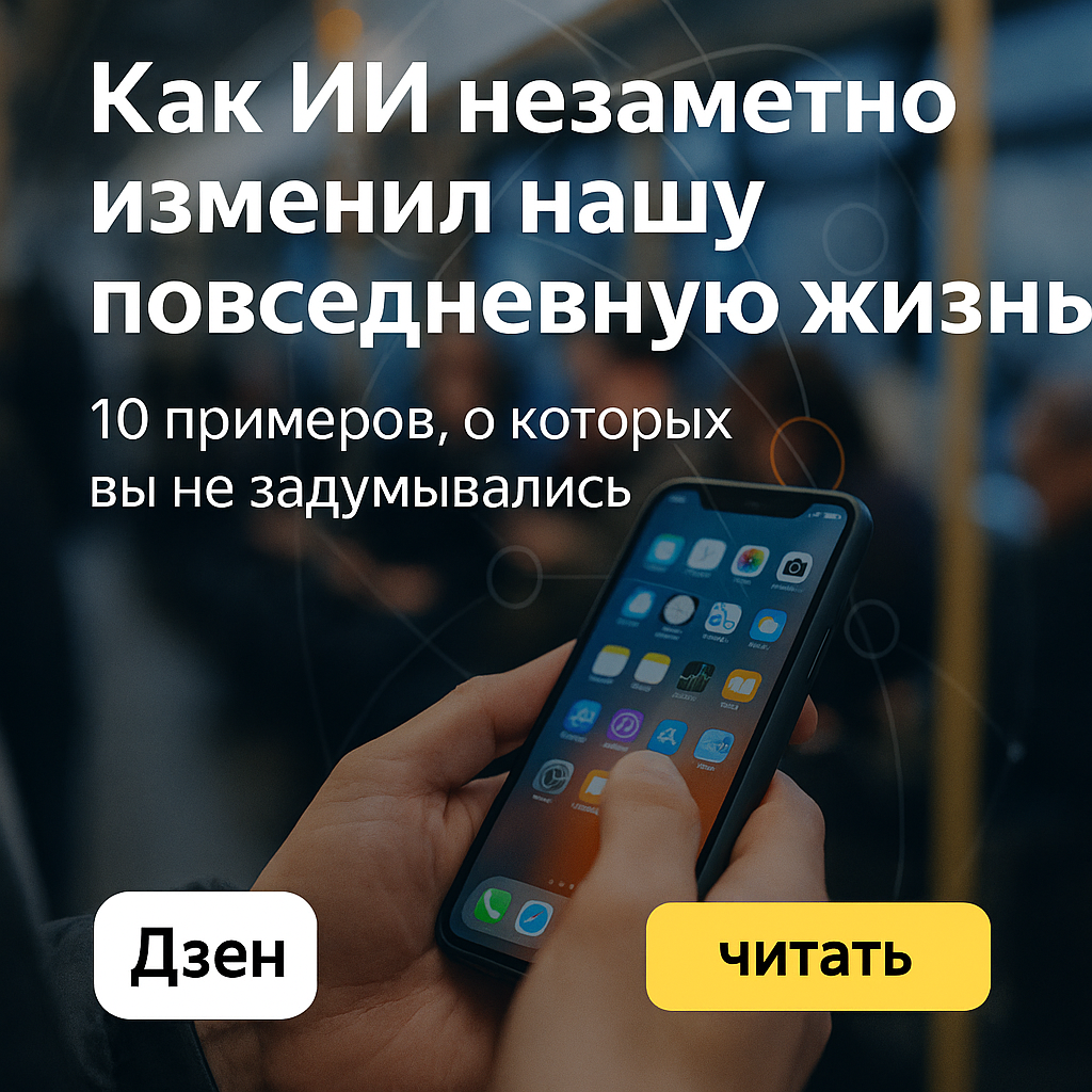 Когда мы слышим "искусственный интеллект", в воображениивозникаютроботы, нейросети и,вероятно,апокалиптическиекартиныизкинофильмов.Нодействительностьгораздоближе и тоньше: ИИ уже плотновнедренв нашобиход.Мы просто перестали его замечать.
Вот 10 ярких и, возможно, неожиданных примеров того, как ИИвоздействуетна нашуобыденнуюжизнь прямо сейчас — даже когда выполагаете,что просто листаете ленту или греете чайник.