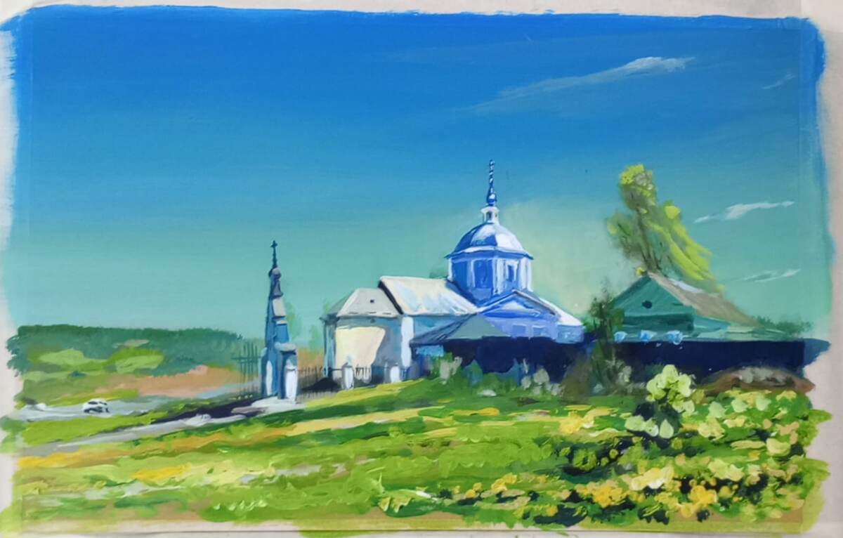 храм. эскиз худ. Кирилла Богдановича.