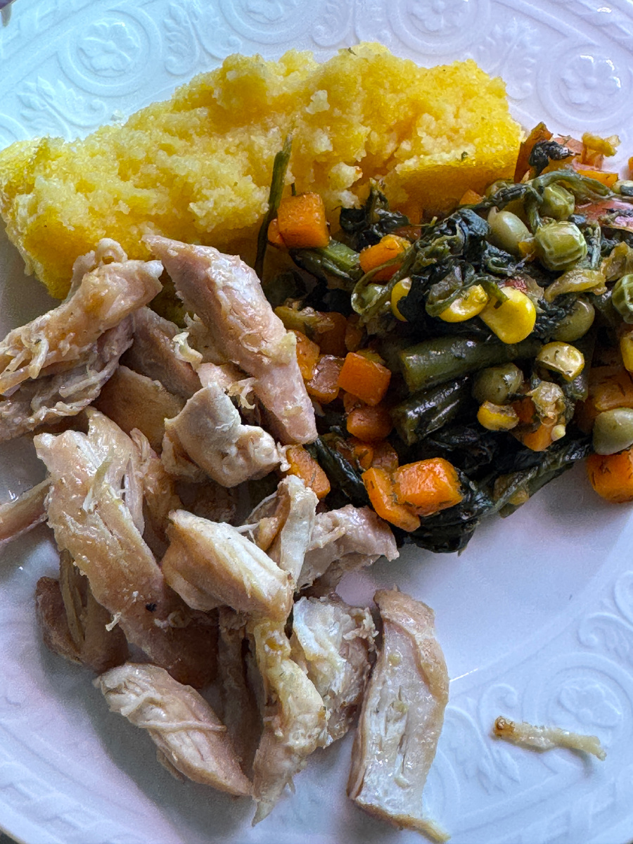 Сервировка курицы по методу тарелки