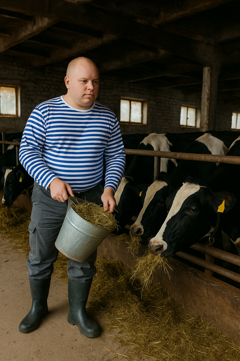 Ферма в деревне Уляхино 