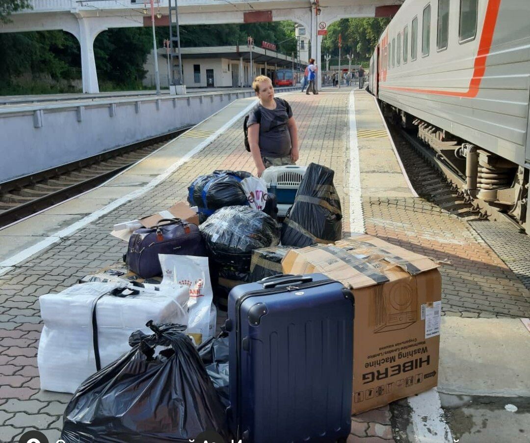 5 июля 2019 года на перроне Кисловодска. 