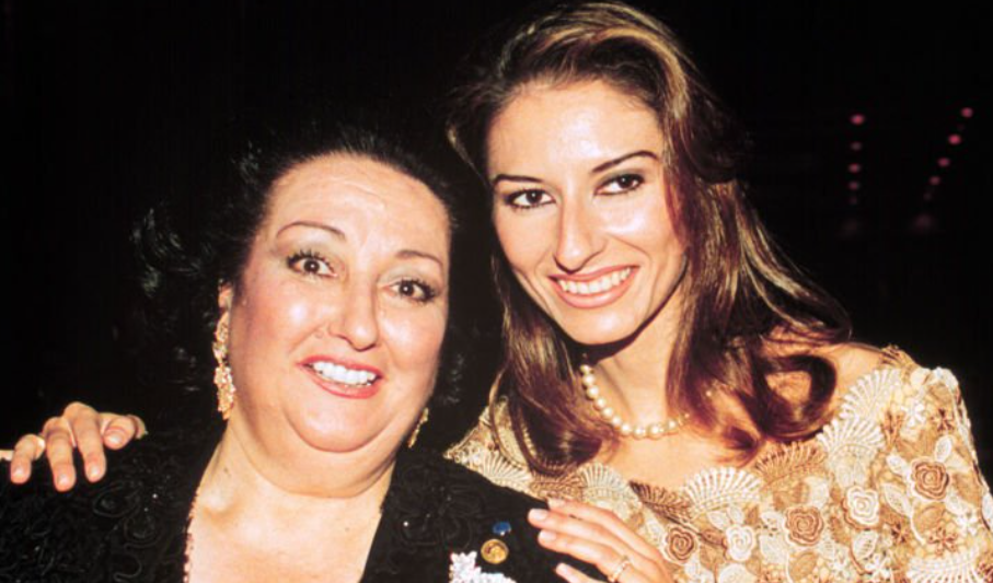 Монсеррат Кабалье с дочерью. Фото: Pinterest