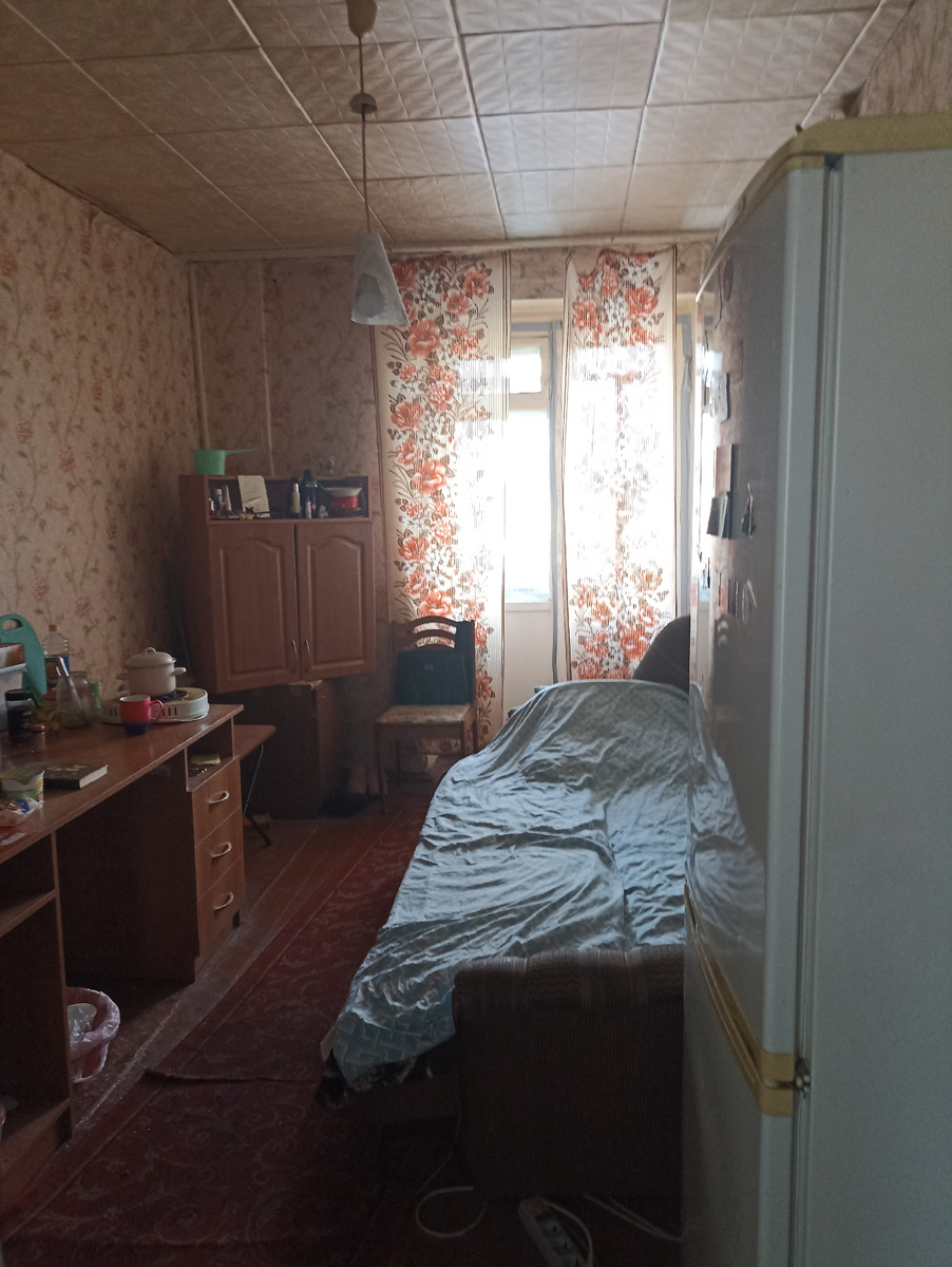 Это сама комнатка. Обычная обстановка для такого типа жилья. Нас ничего не смутило, люди мы простые. 